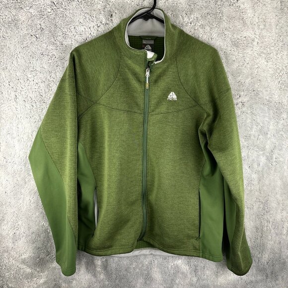 Womens Nike ACG Jacket Therma Fit Zip Up Wool Blend Coat Waffle Full Zip Size XL - Picture 1 of 7